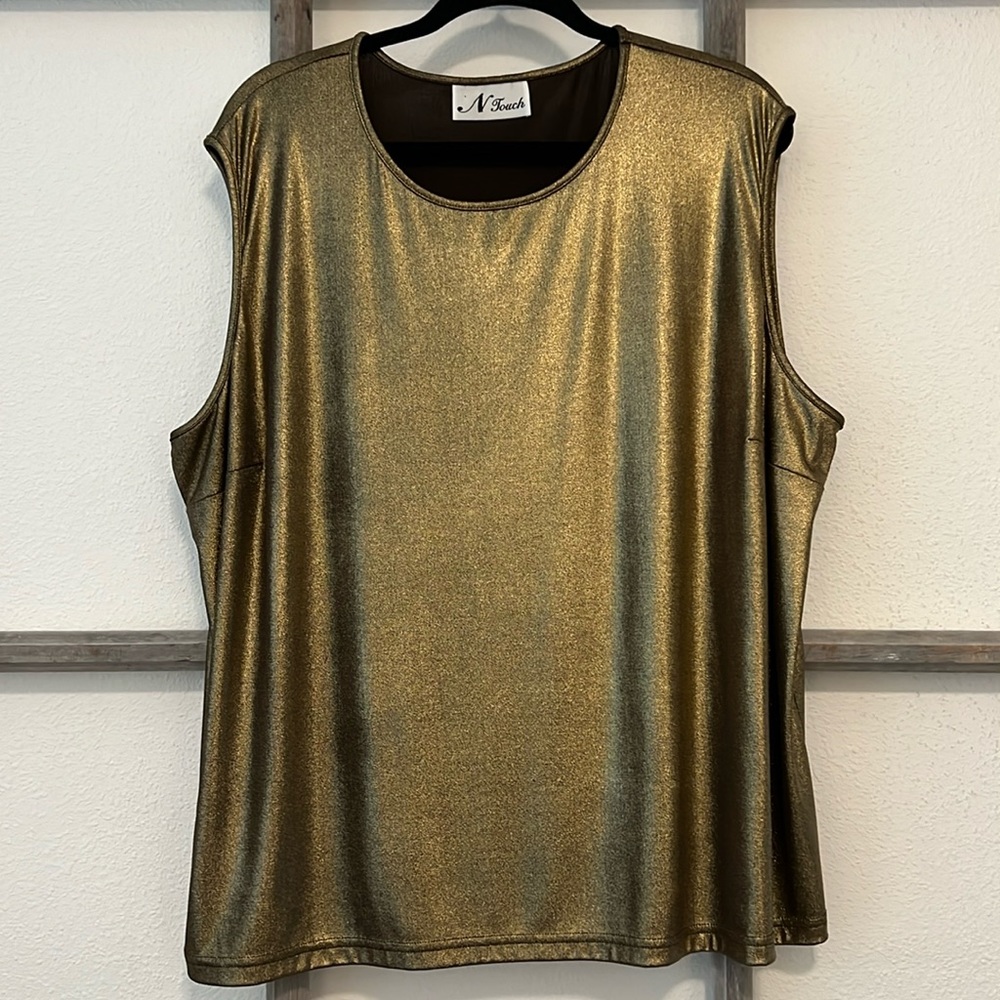 N Touch Gold top (plus size)